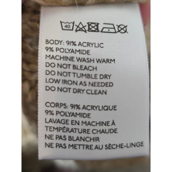 Ecote Urban Outfitters Cream White Chunky Oversized Knit Sweater Size Medium NWT - Picture 5 of 5